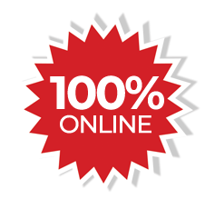 100% online