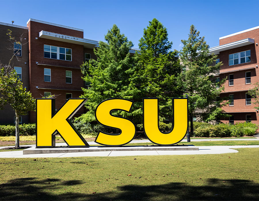 ksu sign on campus.