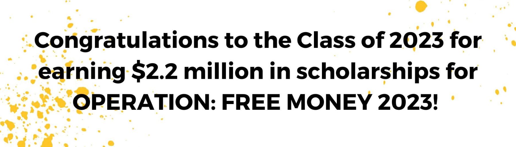 Class of 2023 scholarship announcement