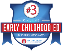 Number 3 in Online Early Childhood Ed Master's Programs badge
