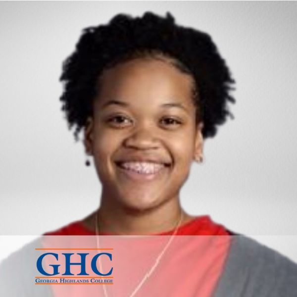 Kailyn Boatman, smiling in a headshot, with the Georgia Highlands College logo in the bottom left corner.