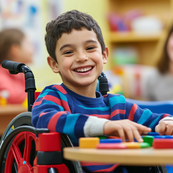 teacher with students