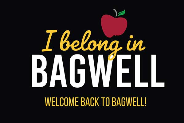 i belong in bagwell, welcome back to bagwell, with apple
