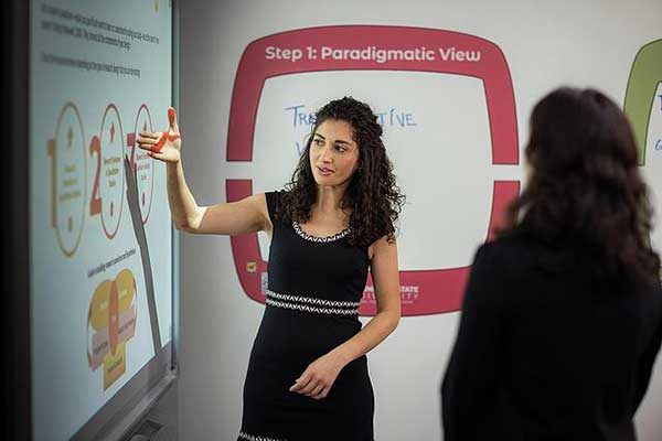 students on ksu campus