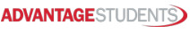 Advantage Students logo that is red and gray