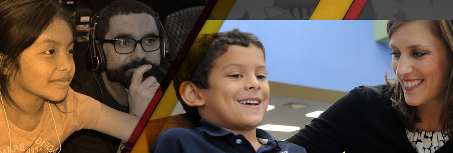 A vibrant collage of people and children, illustrating the Clinical Experiences, Placements, and Partnerships at Kennesaw State University.