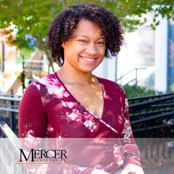 Kaitlyn Hamilton, smiling in a headshot with the Mercer University logo in the bottom left corner.