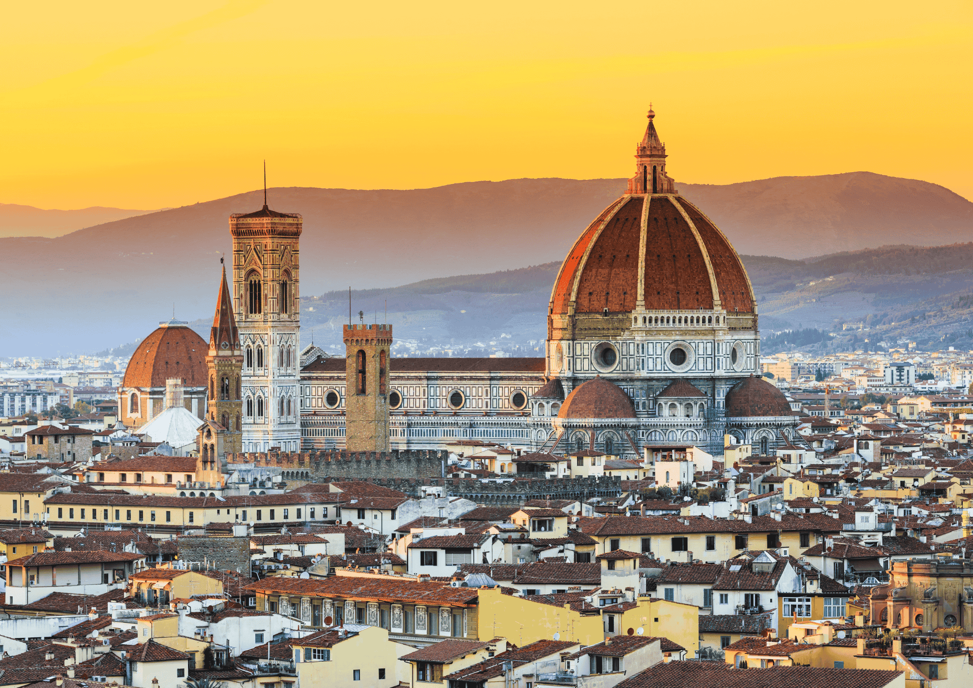 View in Florence, Italy.