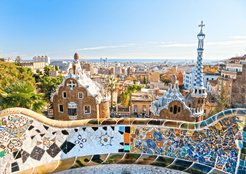 View in Barcelona, Spain.