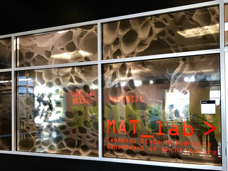 outside window of material lab