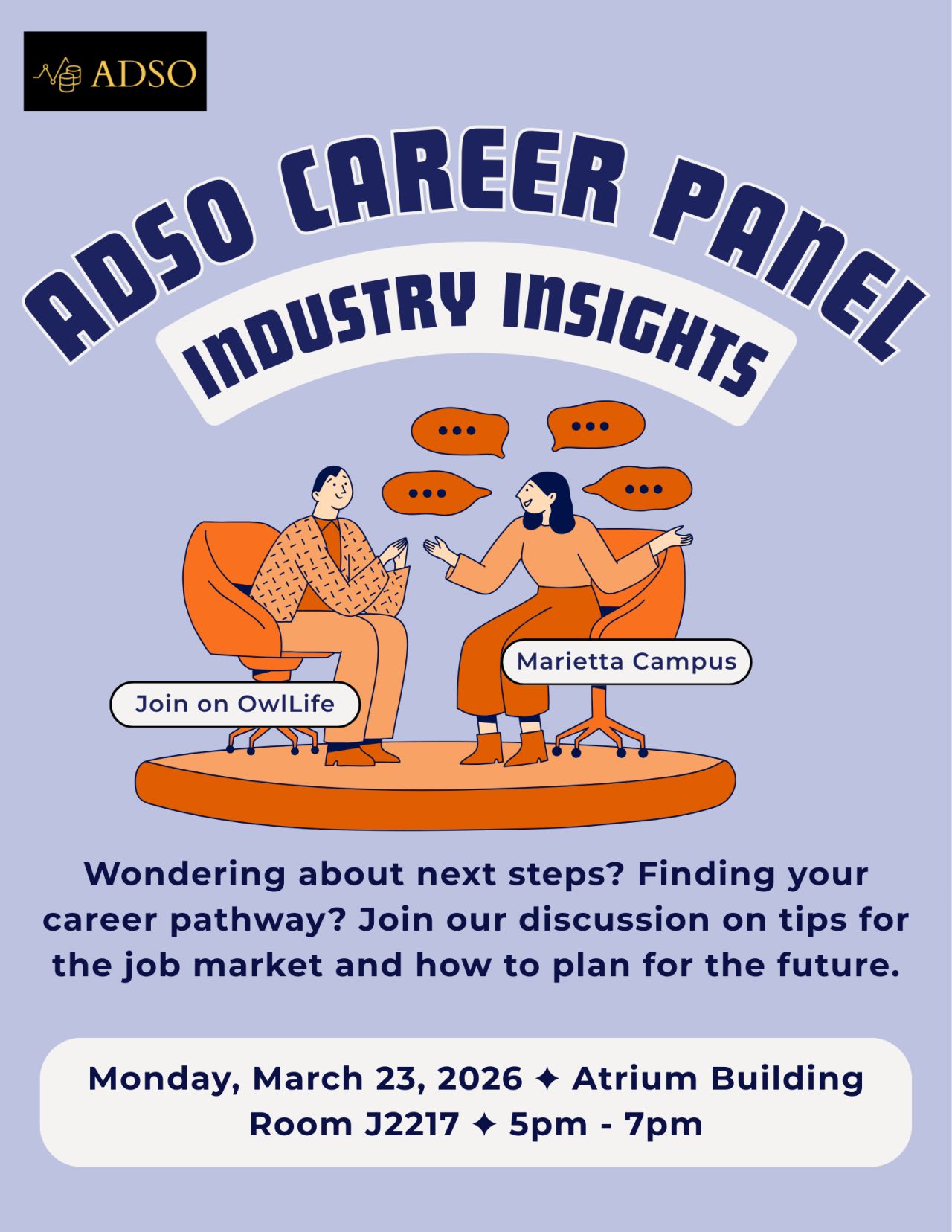 ADSO Career Panel Flyer