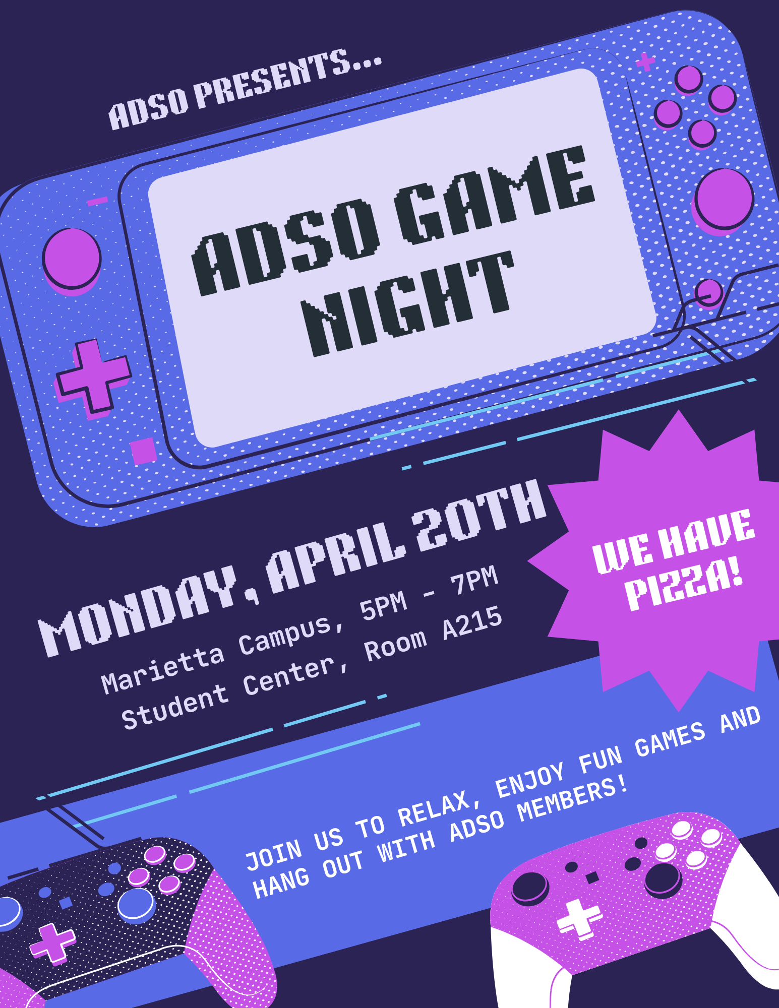 Game night flyer