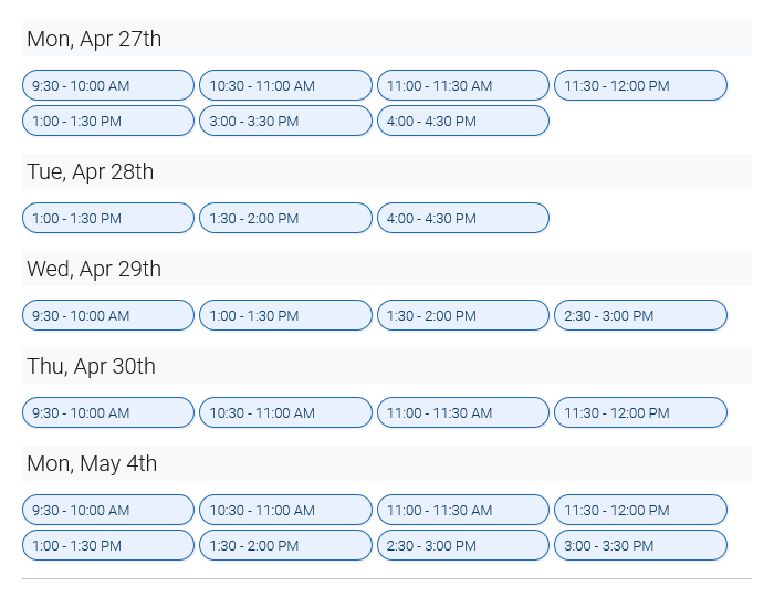 navigate360_appointment_results