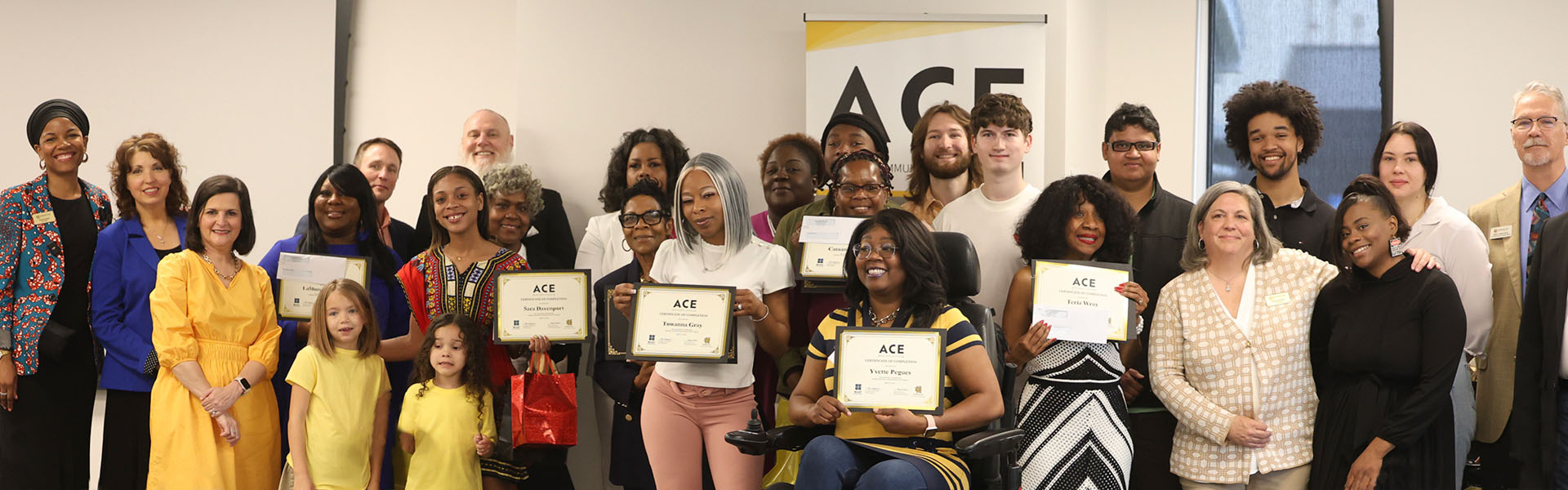 A group photo of ACE graduates.