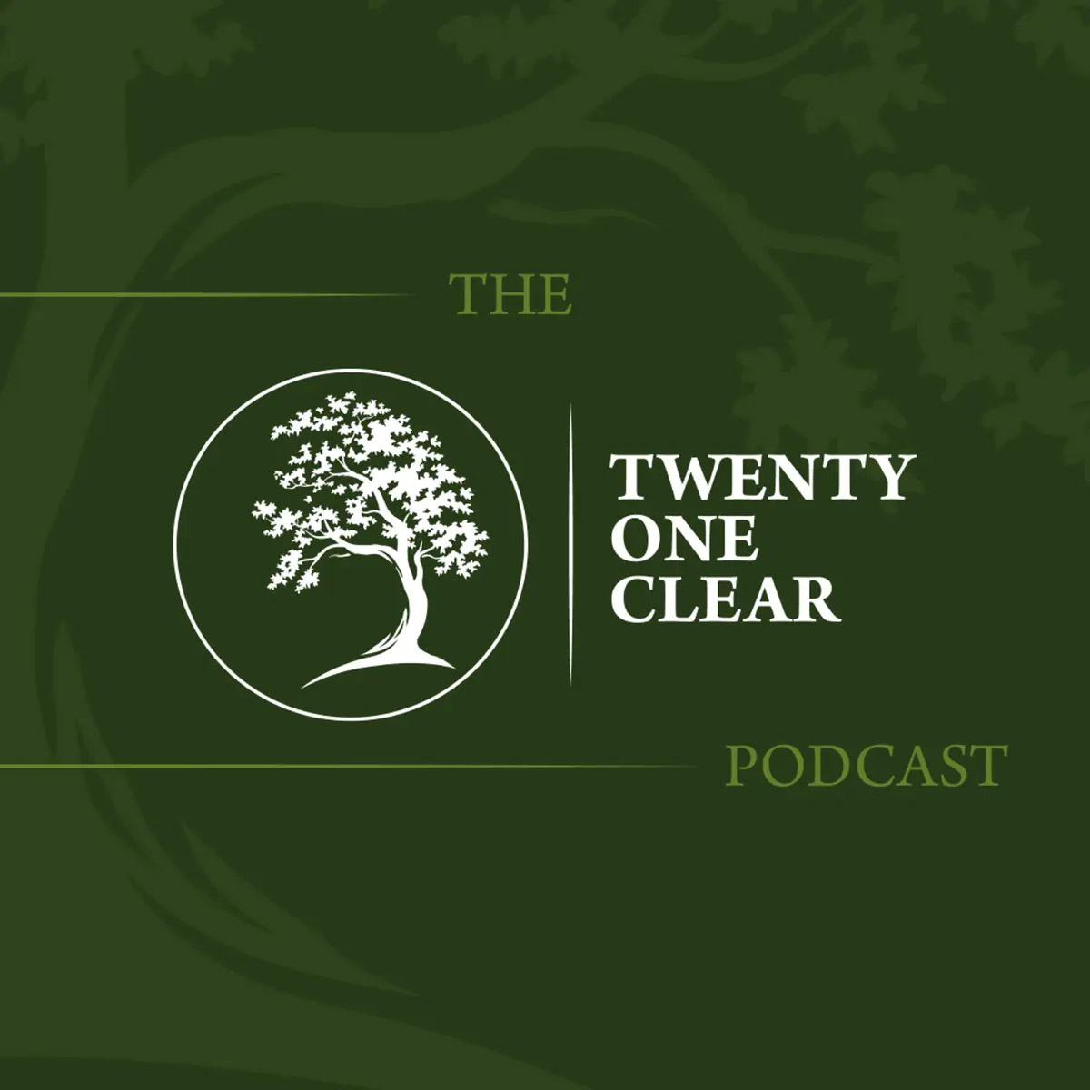 logo for the 21 clear podcast