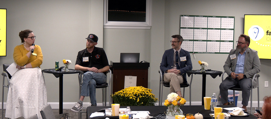 a panel discussion with Grant Kennedy, Joseph Meadows, and Jason Pendley