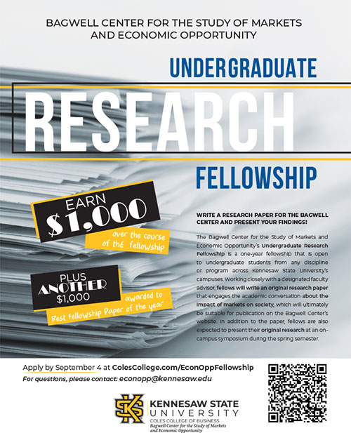 Read a pdf of the Undergraduate Research Fellowship flyer