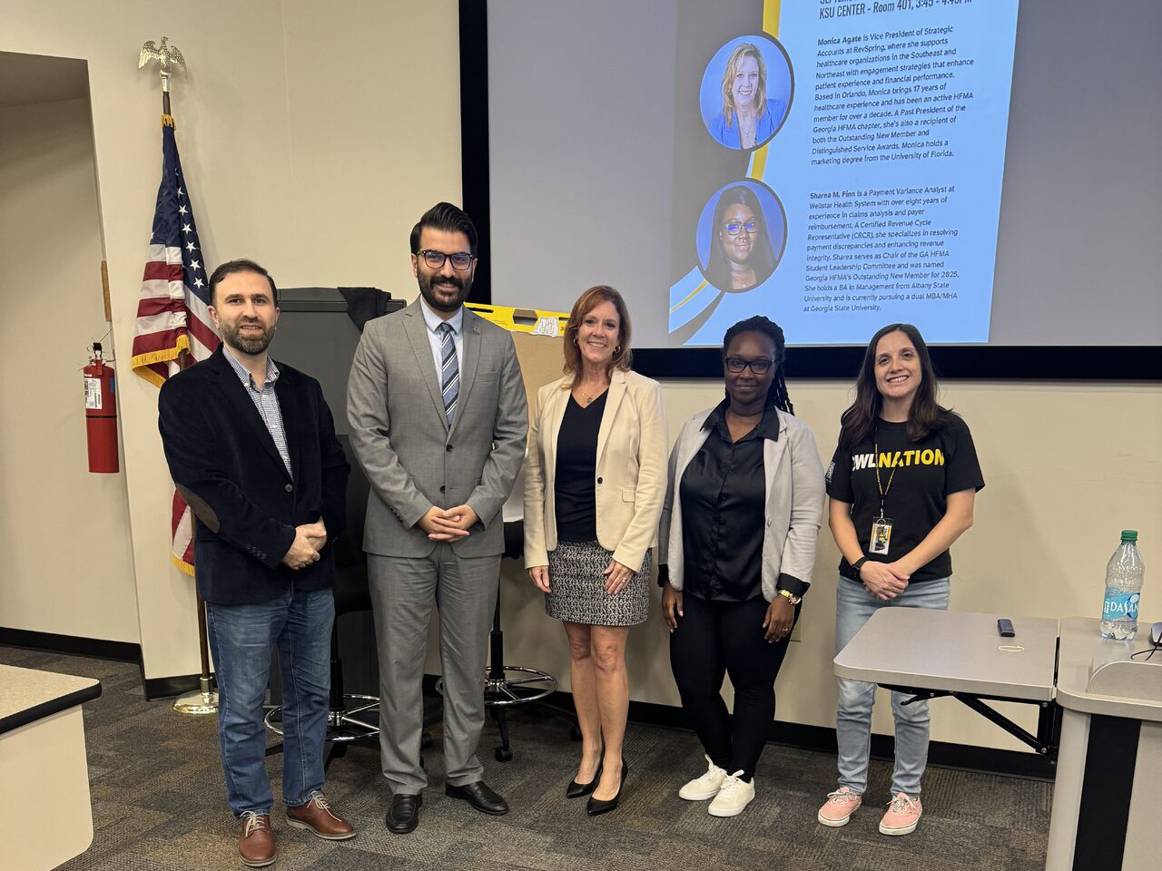 group photo from the Healthcare Financial Management Association