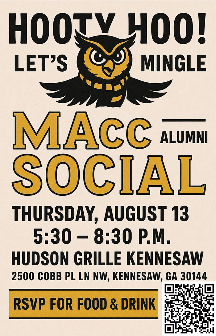 MAcc Alumni flyer