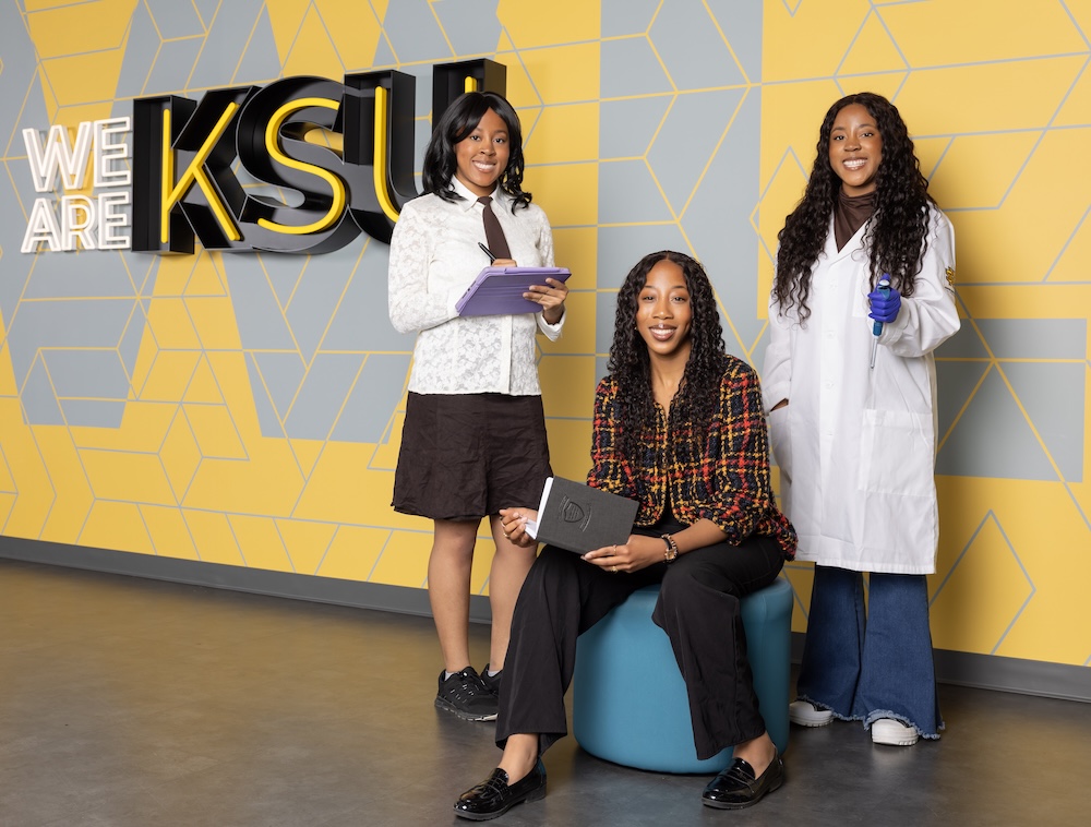 a photo of Jessica, Angela and Benita Okafor