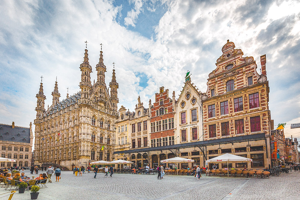 Cityscape of Leuven, Belgium