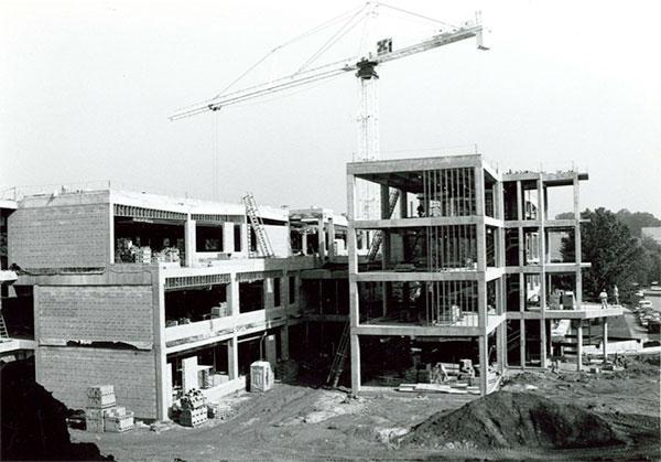/ Construction of the Science Building in 1994.