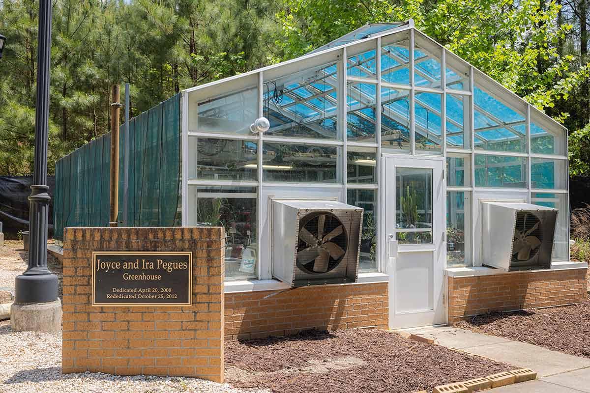 The Joyce and Ira Pegues Greenhouse on the Kennesaw campus at Kennesaw State University  / The Joyce and Ira Pegues Greenhouse on the Kennesaw campus at Kennesaw State University 