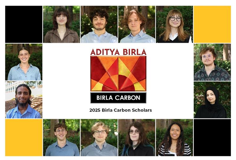 Photo collage of the 2025 Birla Carbon Scholars research program recipients