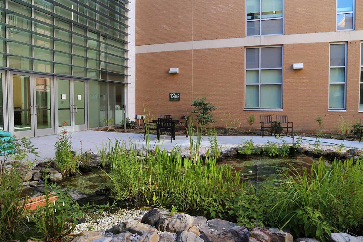 The Oasis outdoor classroom on the Kennesaw Campus at KSU