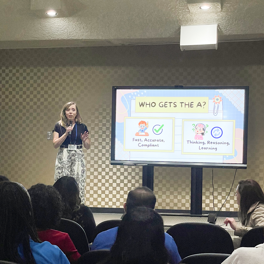 Liz Baker competed at the state 3MT ® Competition at Valdosta State University on April 16.