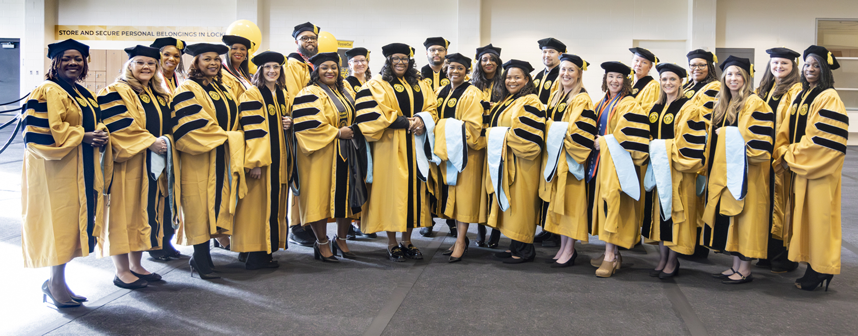 Doctoral Students at Commencement