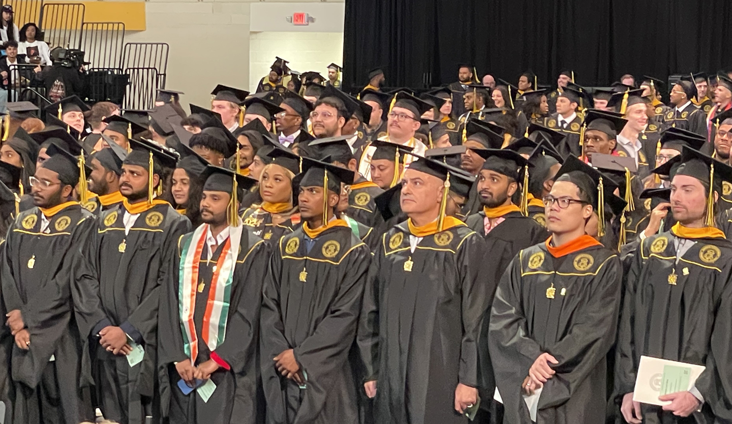 Gradaute students at Commencement Dec 2024