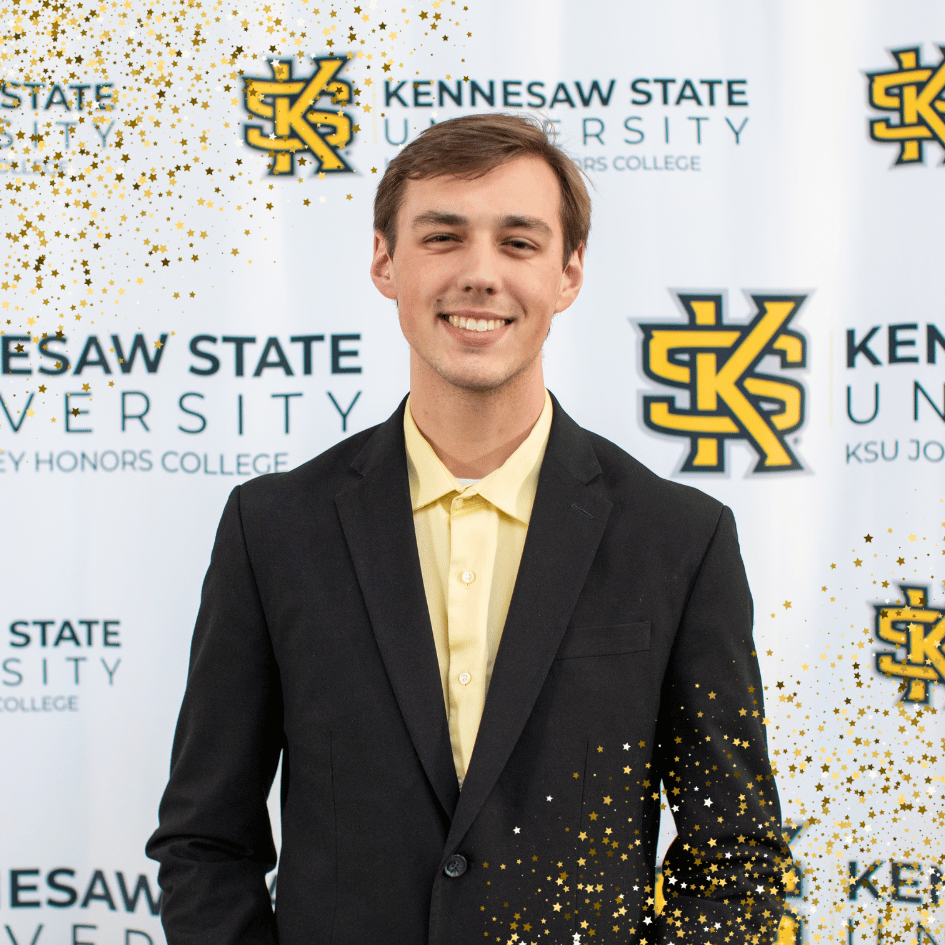 kennesaw state university honors college student dressed in formal wear