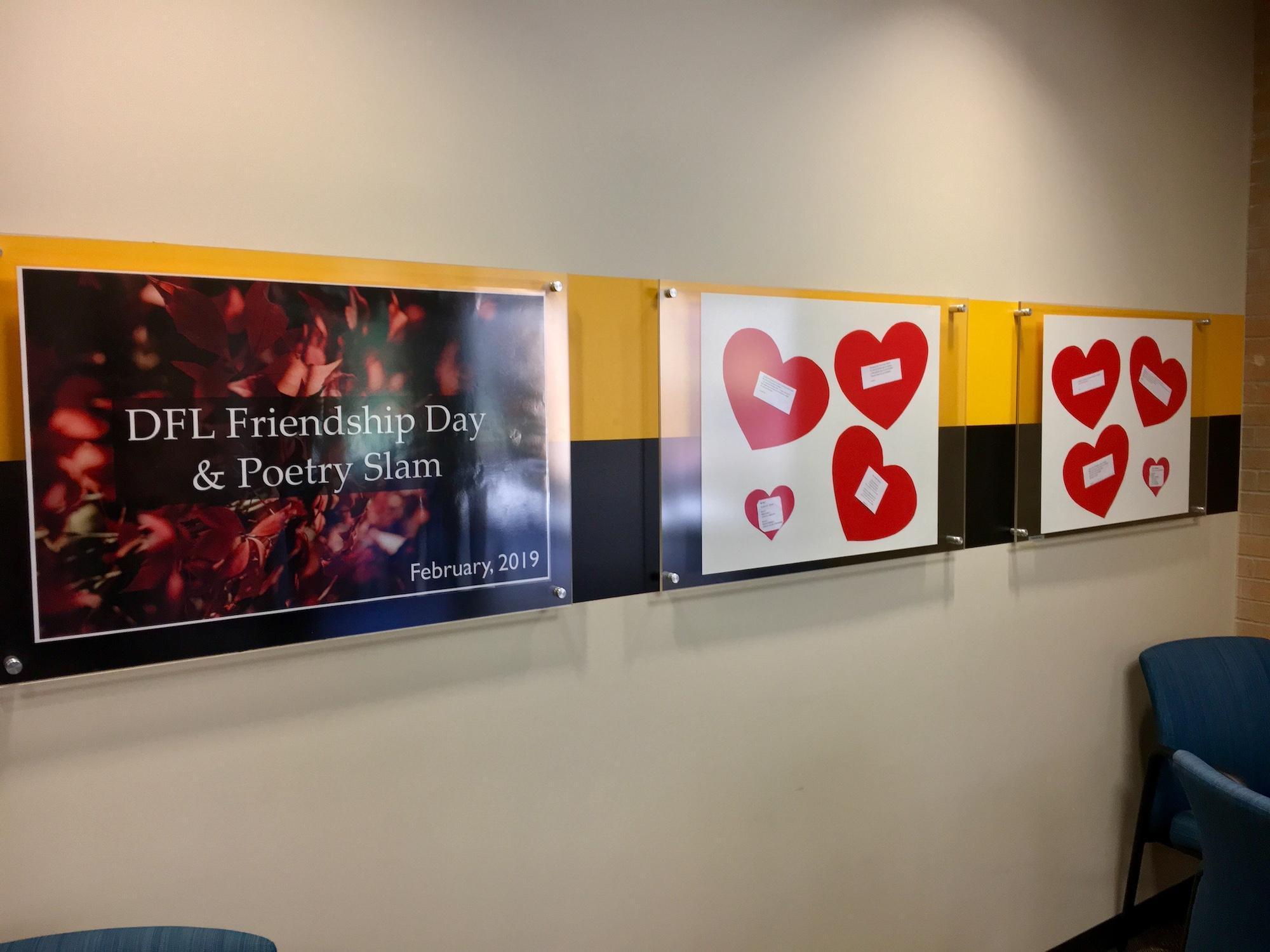  / friendship hearts and display poster 