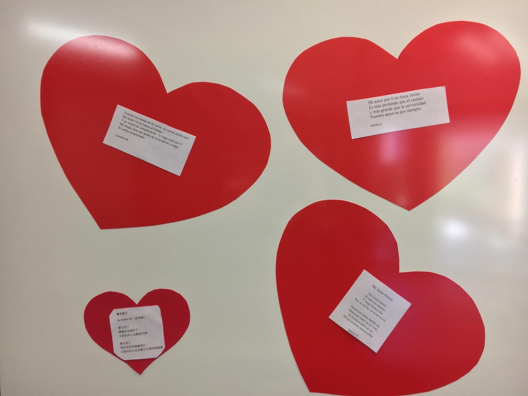  / friendship hearts on wall 