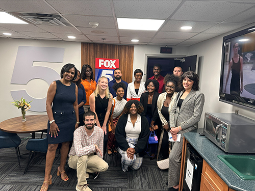 classroom students meet with fox 5