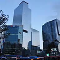 View of buildings in South Korea