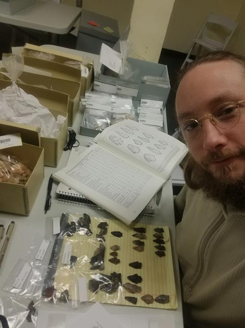 William Frye, a KSU intern at History Cherokee