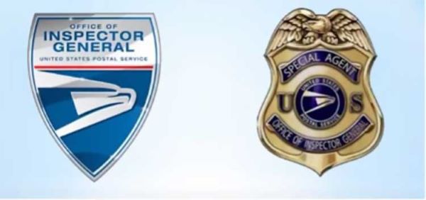The USPS Office of Inspector General logo and badge.