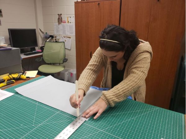 Samantha Torres, KSU intern at the University's Department of Museum Archives and Rare Books