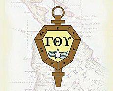 Gamma Theta Upsilon (GTU) geography honor society emblem.