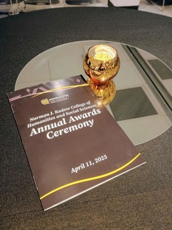 Radow College Awards Booklet with Golden Ball