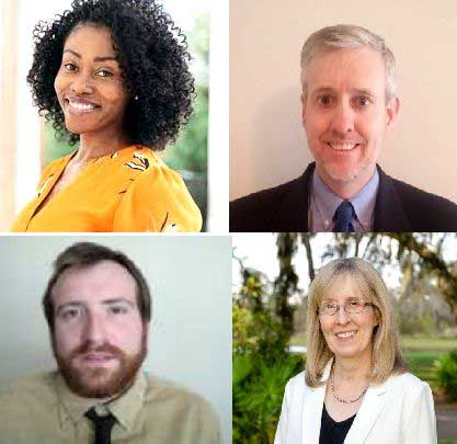 Dr. Alicia Barnes, Dr. Stephen Collins, Dr. Joshua Johnson and Dr. Rebecca LeFebvre