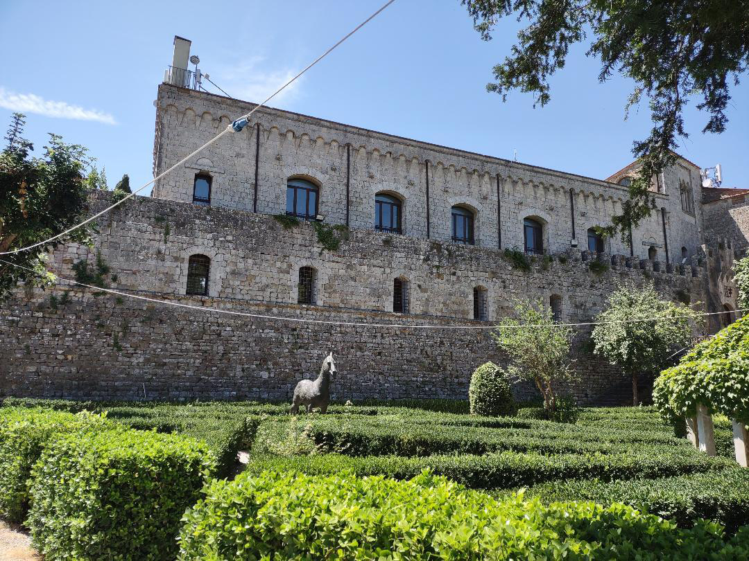 Fortezza, the historic stone building where classes are held.
