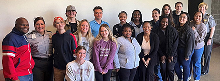 KSU Criminal Justice students and Professor Fields, Toured Jails and Prisons for a Taste of Reality
