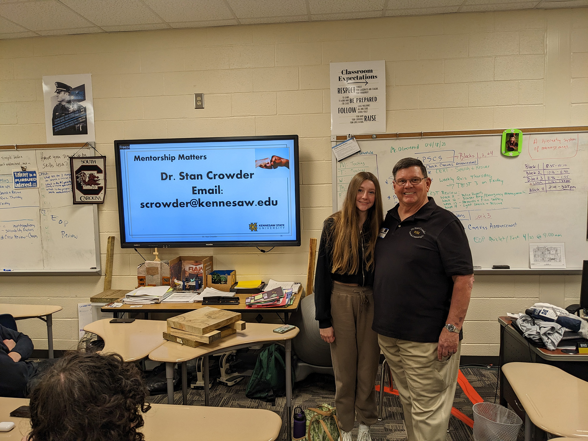 Dr. Crowder with his granddaughter Presley