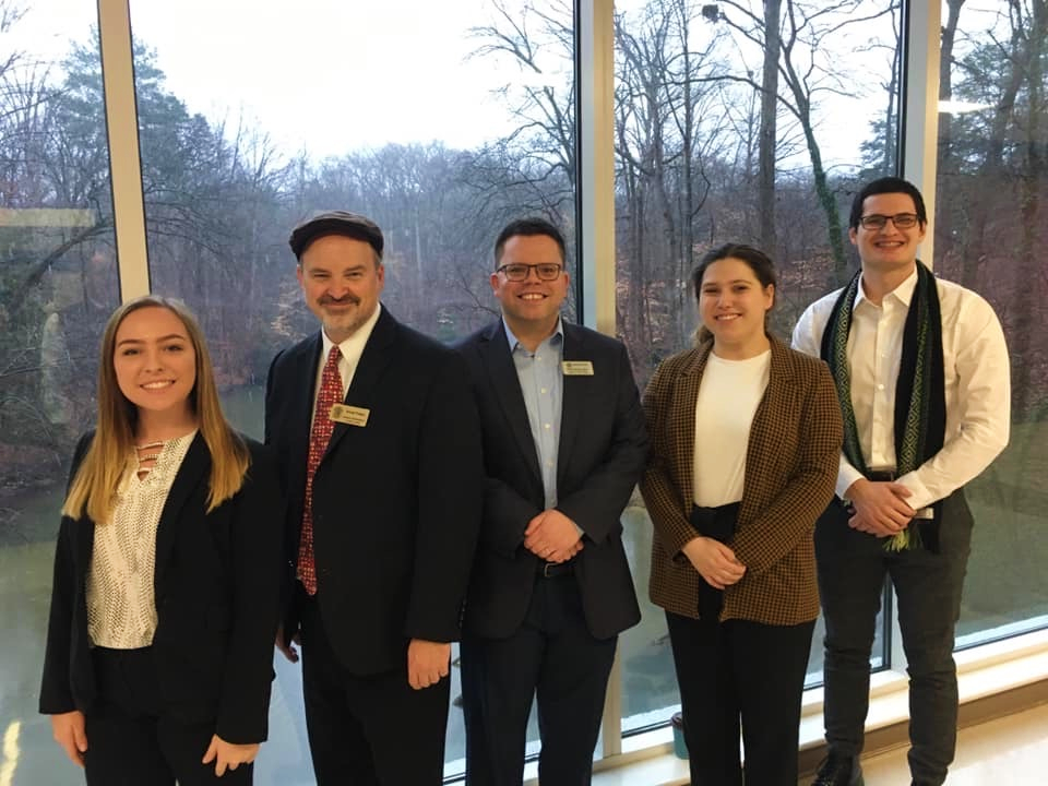 Pictured from left to right: Spanish/FLED student, Kayla Stelzer; GADoE World Language Specialist, Patrick Wallace; Spanish/FLED professor, Dr. Brian Olovson; Spanish/FLED students, Lexie Wetherington and James Teague.