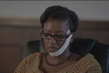 actress in smoke on screen