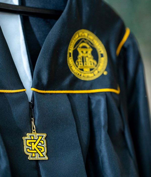KSU graduate gown