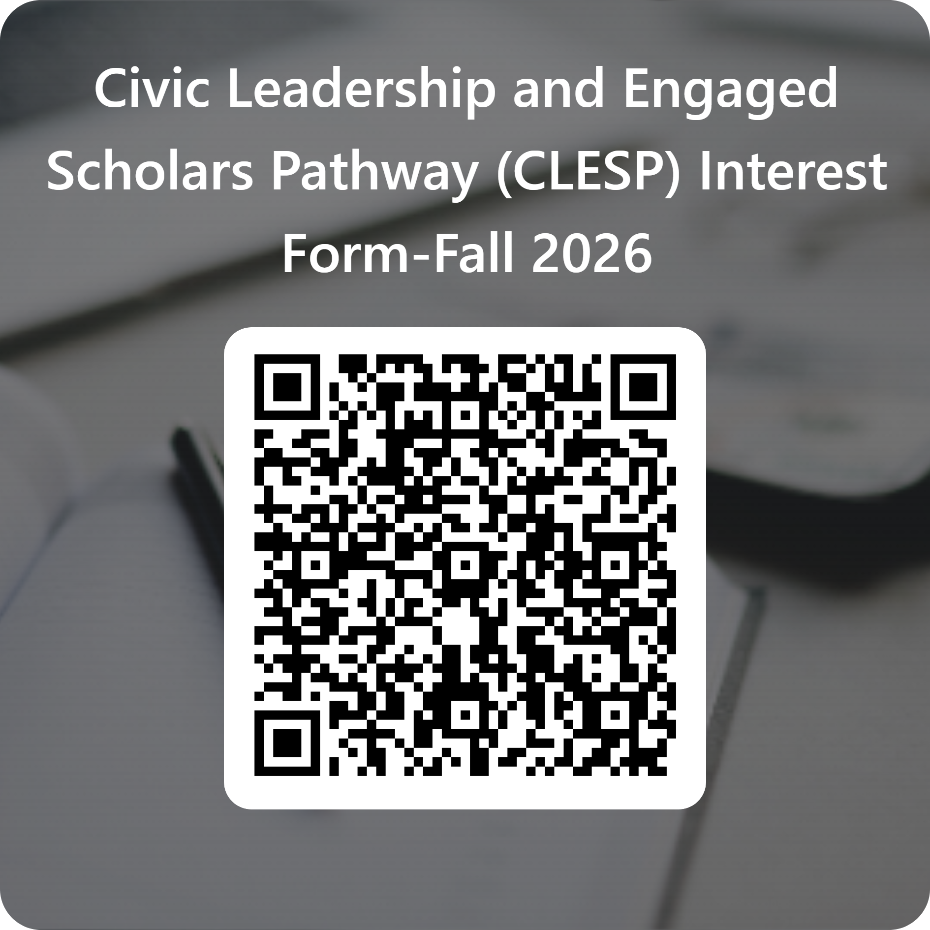 CLESP qr code